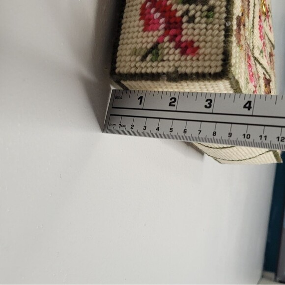 Retro Cardinal Owl Needle Point Cross Stitch Patchwork Quirky Tote Bag - Picture 4 of 8